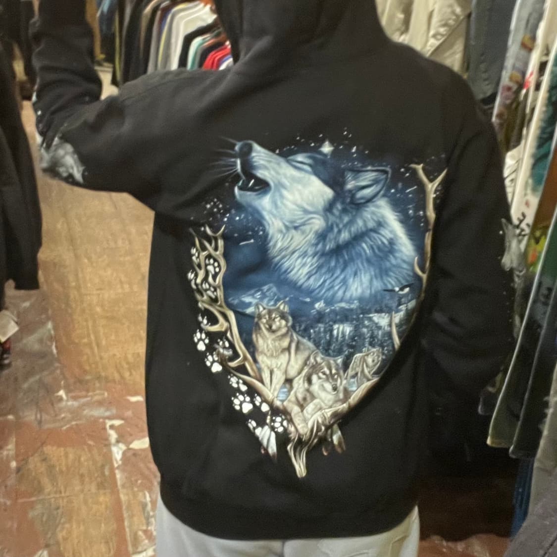 [HI] 빈티지 기모 후드집업 상품이미지5