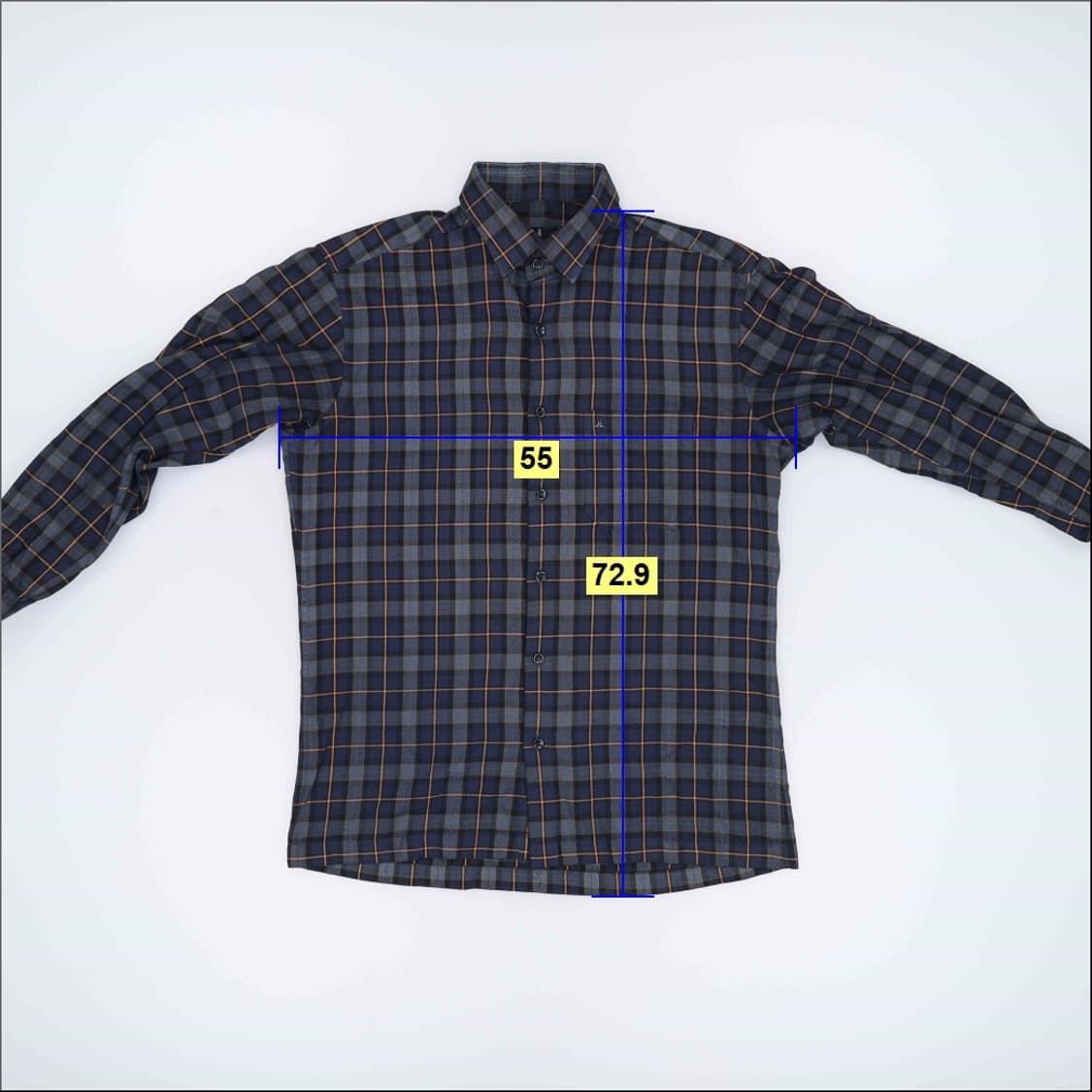 100 랑방 체크 셔츠 0303H1 상품이미지5