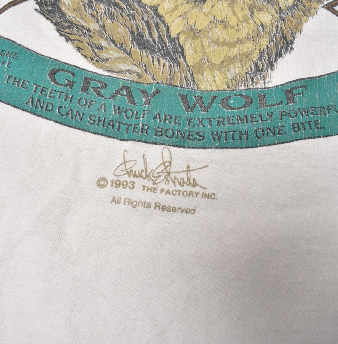 90S 오리지널 OG 아트웨어 반팔 티셔츠 XXL M25062314 상품이미지2