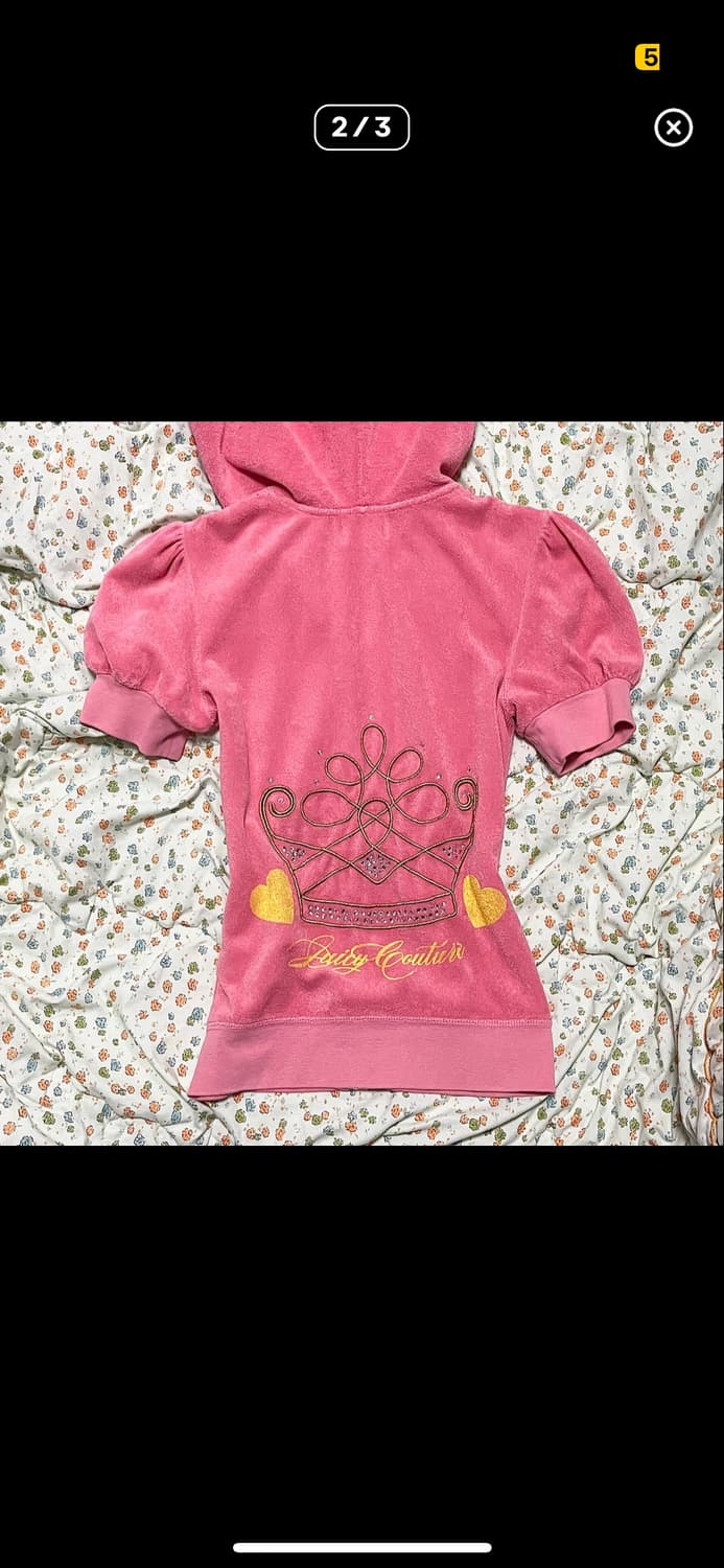 쥬시꾸뛰르 반팔 후드집업 상품이미지2