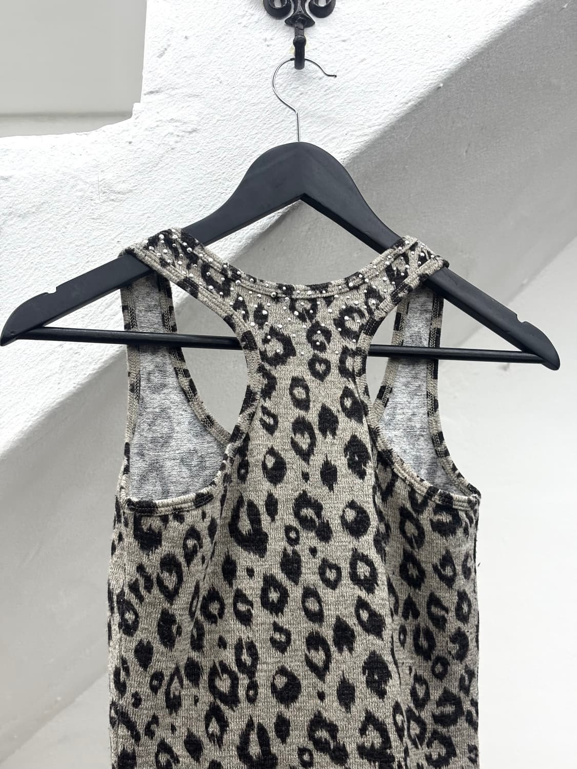 Stud detail leopard gal tank  상품이미지8