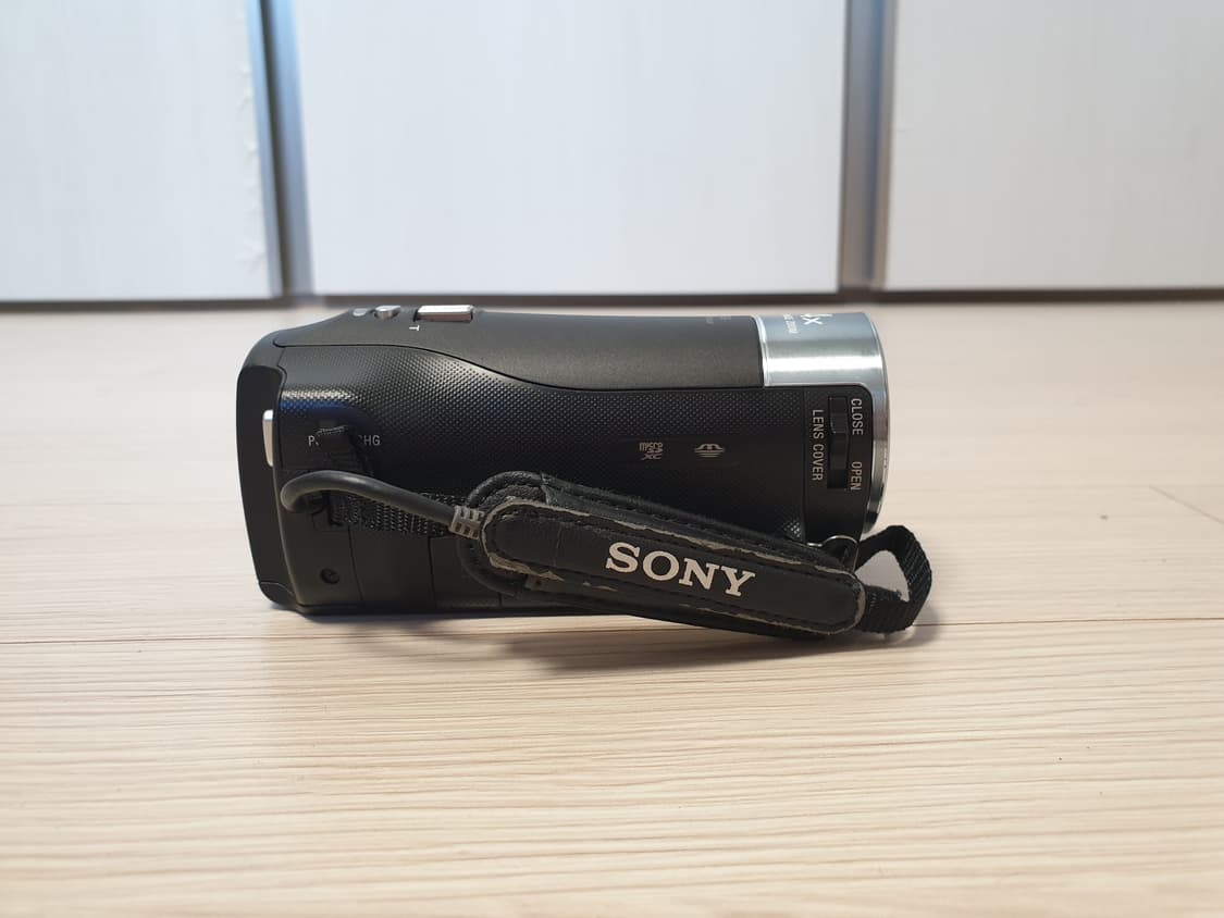 소니 빈티지 캠코더 hdr cx240 후루츠패밀리