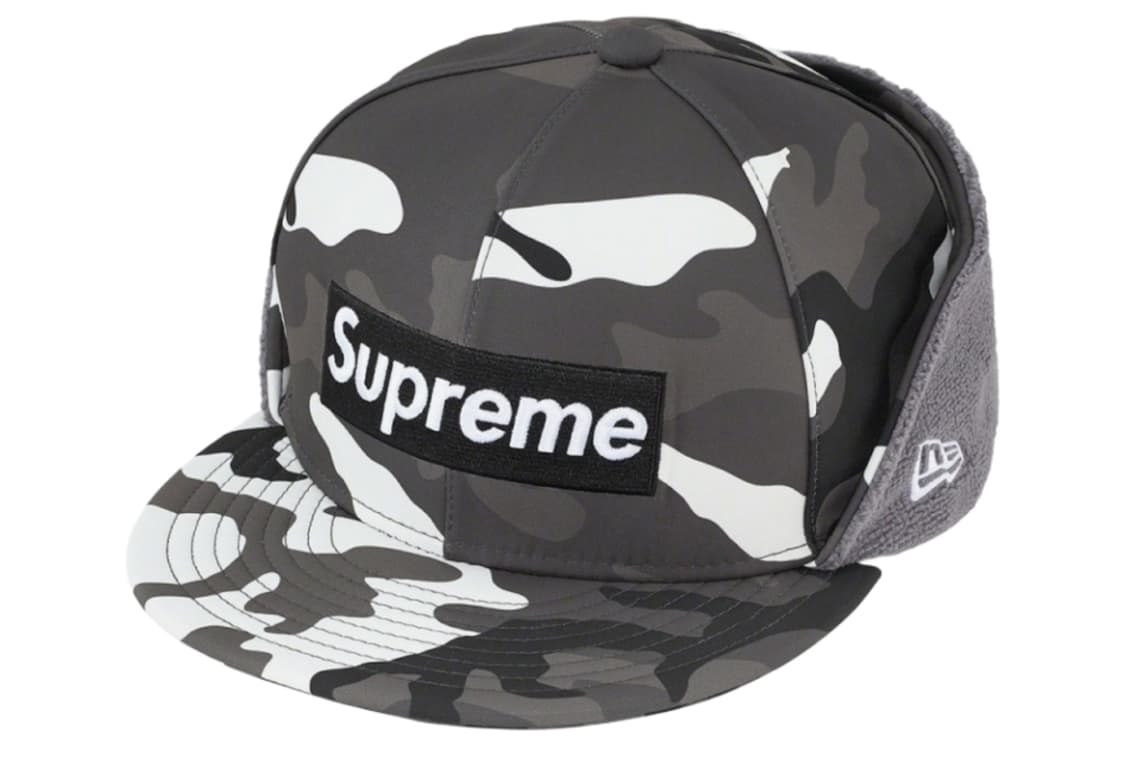 7 1/4 슈프림 윈드스토퍼 이어플랩 박스로고 뉴에라 스노우 카모  상품이미지2