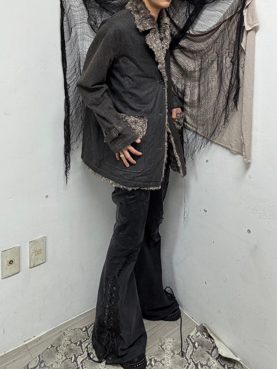 [Splendid VKEI] Fur Trimming Jacket 상품이미지4