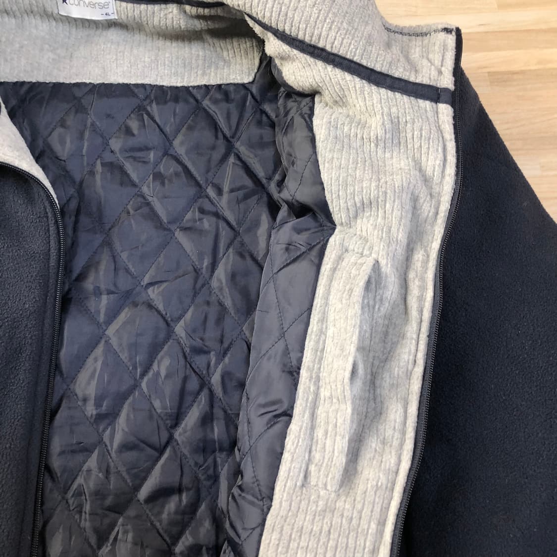 컨버스 후리스 퀄팅 집업(4XL) 상품이미지5