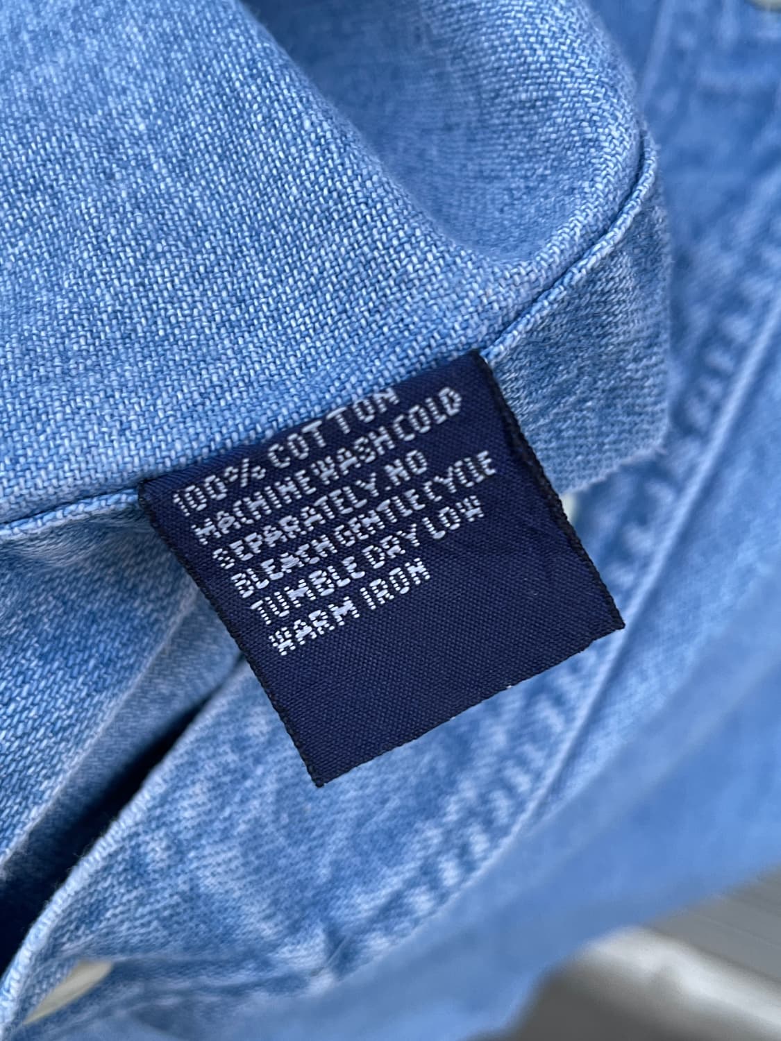 90-00s Old GAP Denim OCBD Shirt 상품이미지8