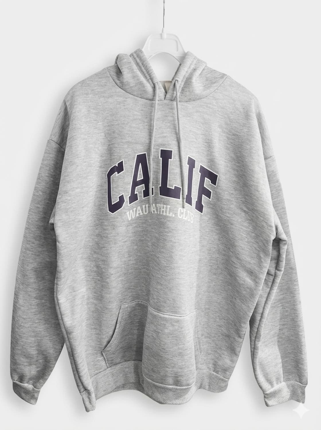 회색 오버핏 남여 공용 후드티 상품이미지1