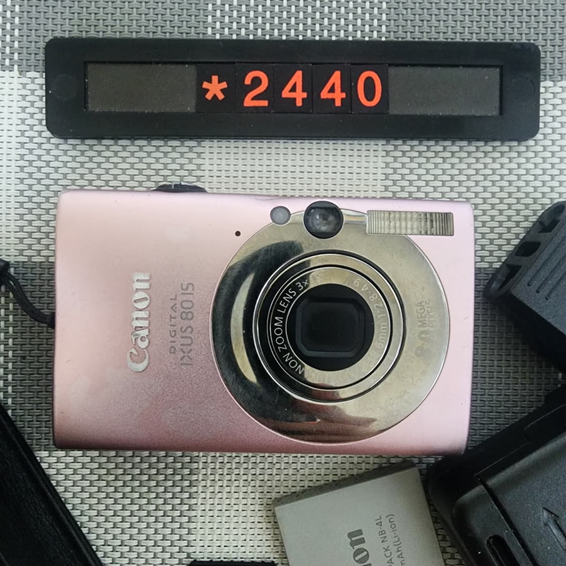캐논 익서스 80 IS 핑크바디 디지털카메라 파우치포함 상품이미지2