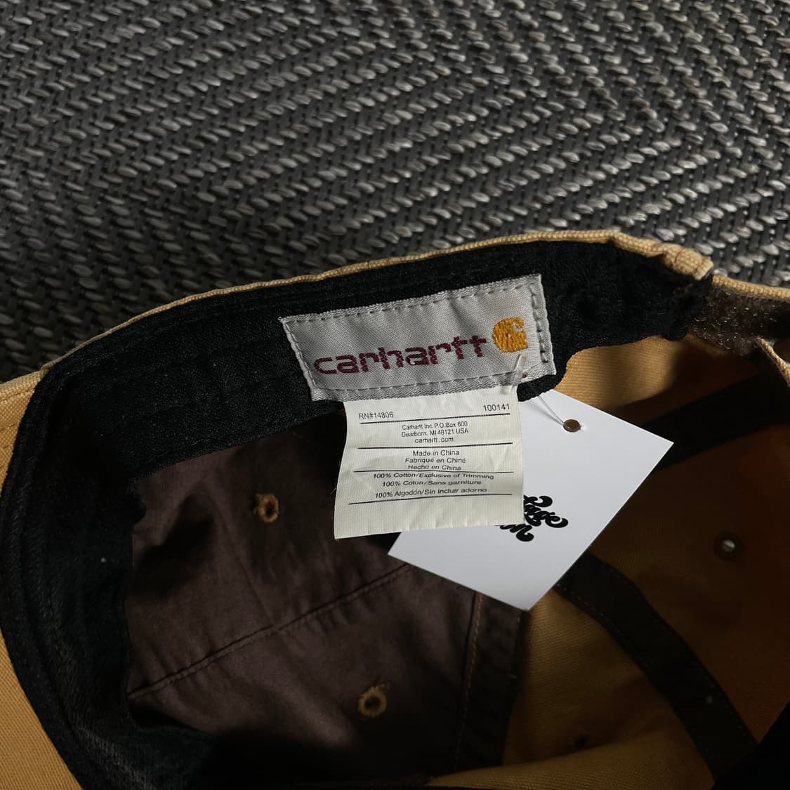 칼하트 가죽 패치 로고 오데사 볼캡y 3187 상품이미지3