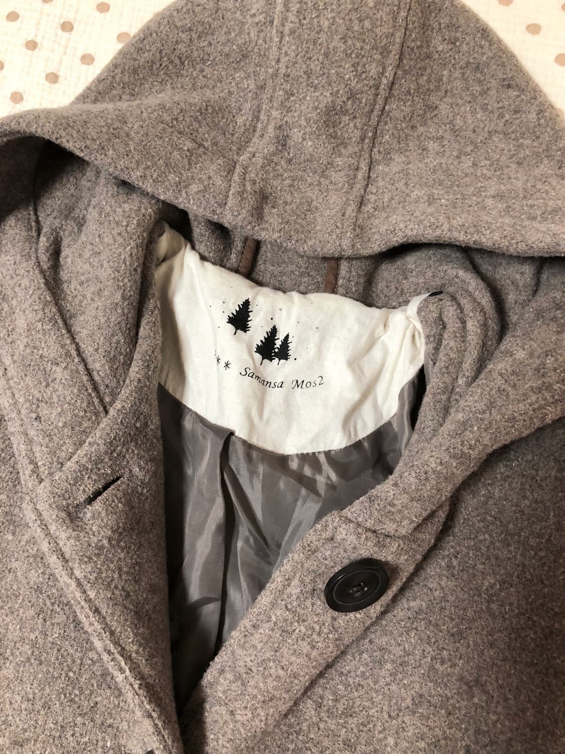 빈티지 사만사모스 후드 코트 상품이미지4