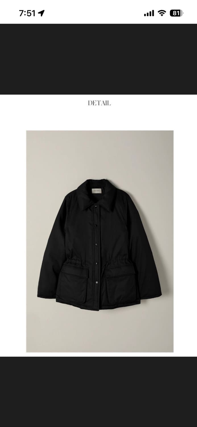 낫띵리튼 motti goose down jacket 블랙 상품이미지1