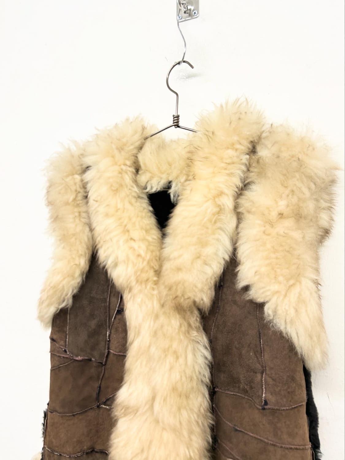 브라운 무스탕 조끼 베스트 상품이미지2