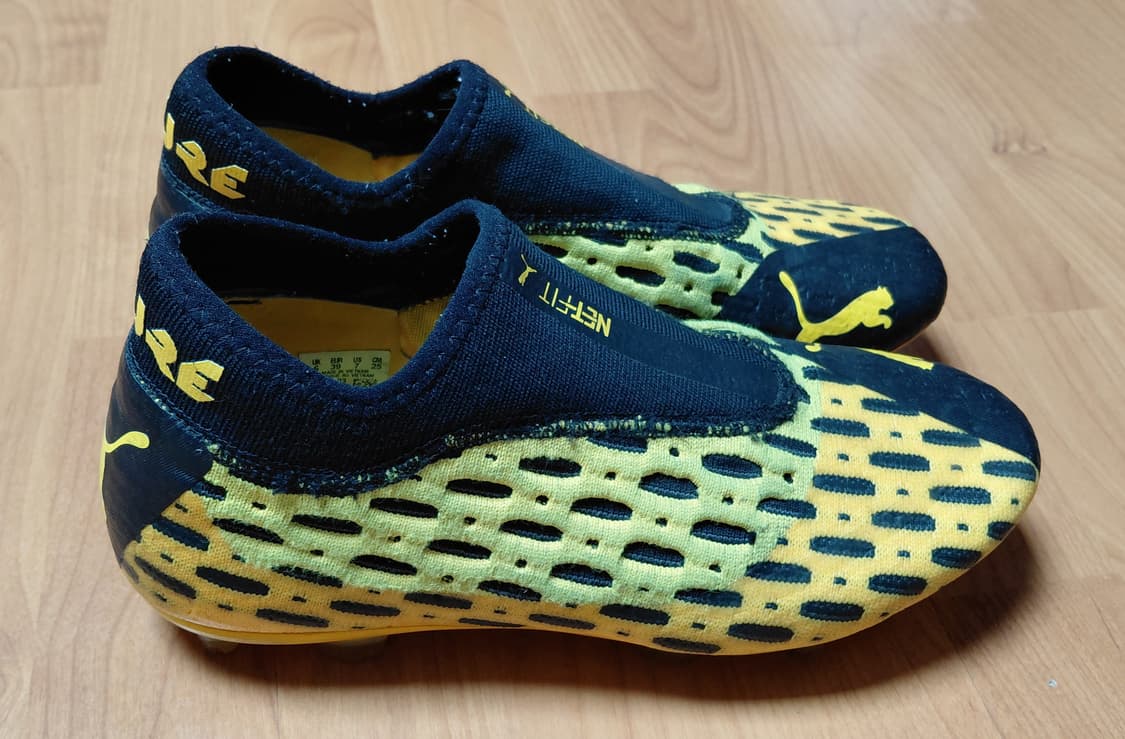 푸마 퓨쳐 네트핏 축구화 블랙/옐로우 250mm 무료배송 상품이미지3