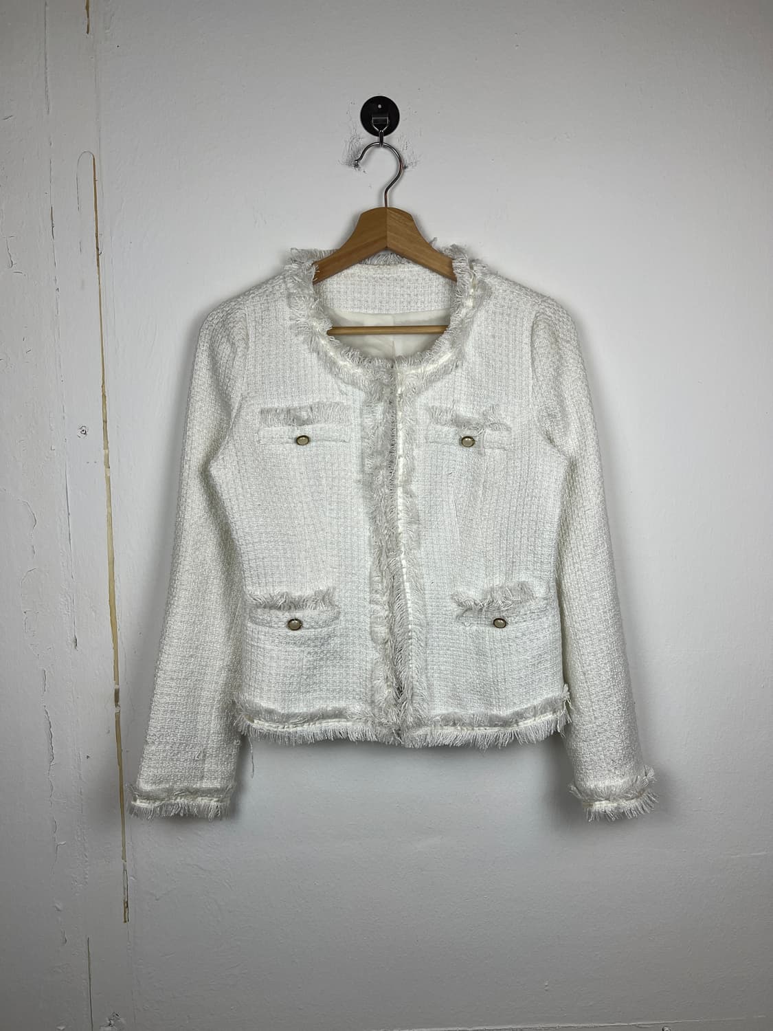 JPN 아이보리 트위드 자켓 SIZE7 상품이미지1