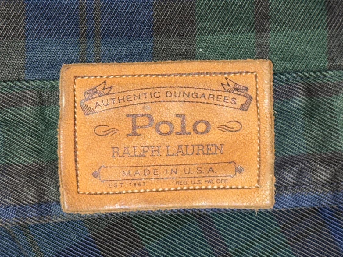 폴로컨트리 rrl 90s 블랙와치 타탄체크 덩가리 트러커 상품이미지4