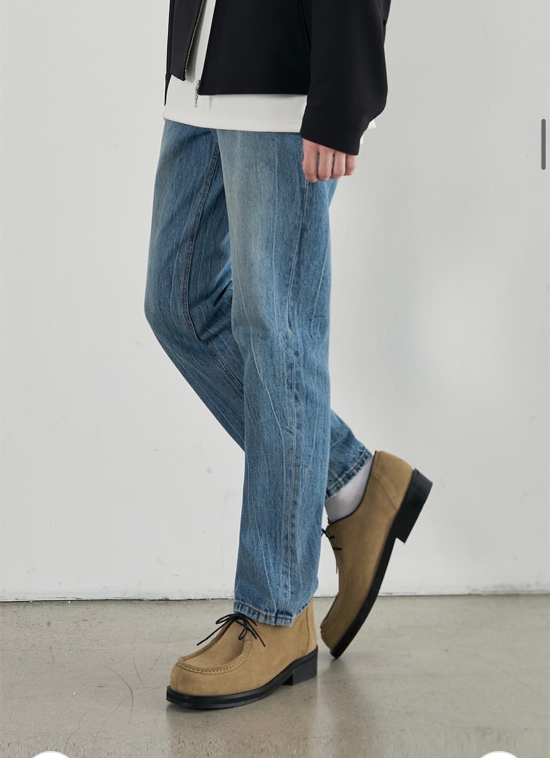 (새상품)(280) 드로우핏 스웨이드 왈라비 모크 슈즈 [BEIGE] 상품이미지6