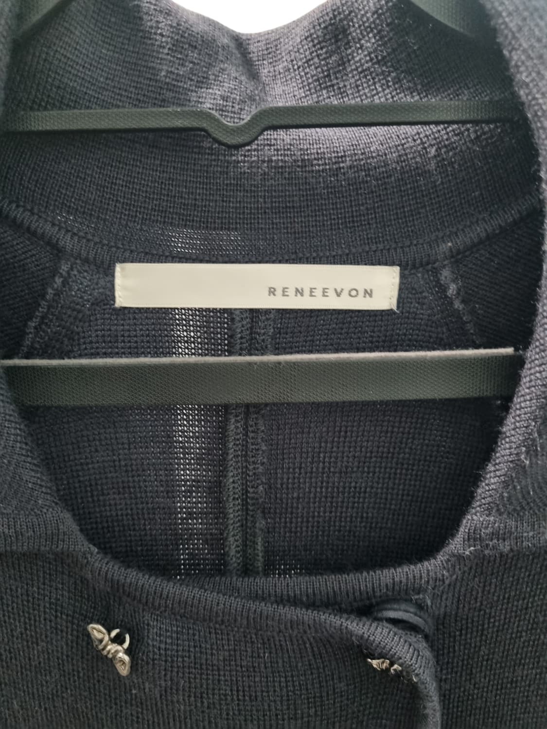 레니본 케이프 장식 울 가디건 90 상품이미지4