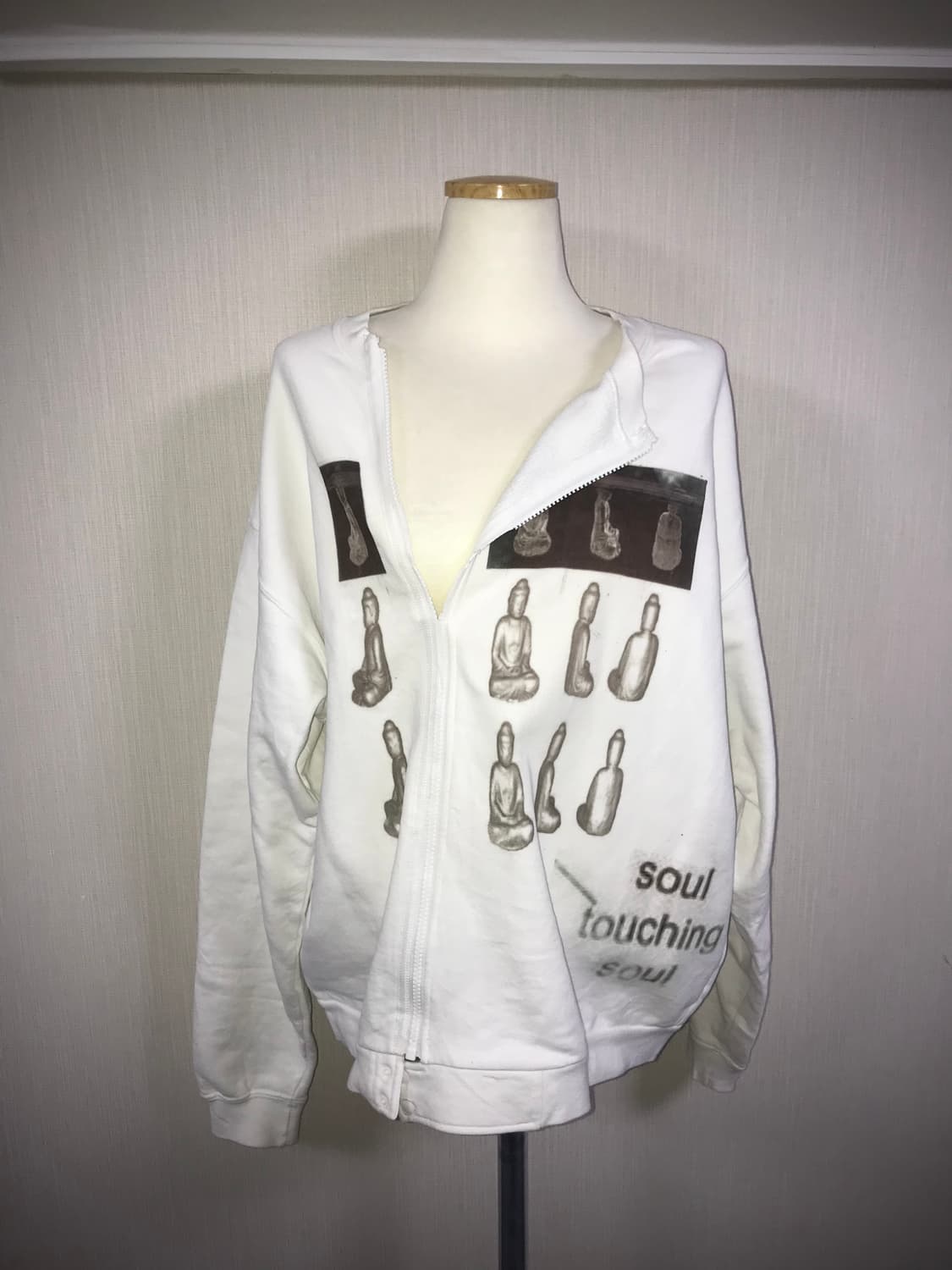 Buddha Asym Zip Sweatshirt 상품이미지2