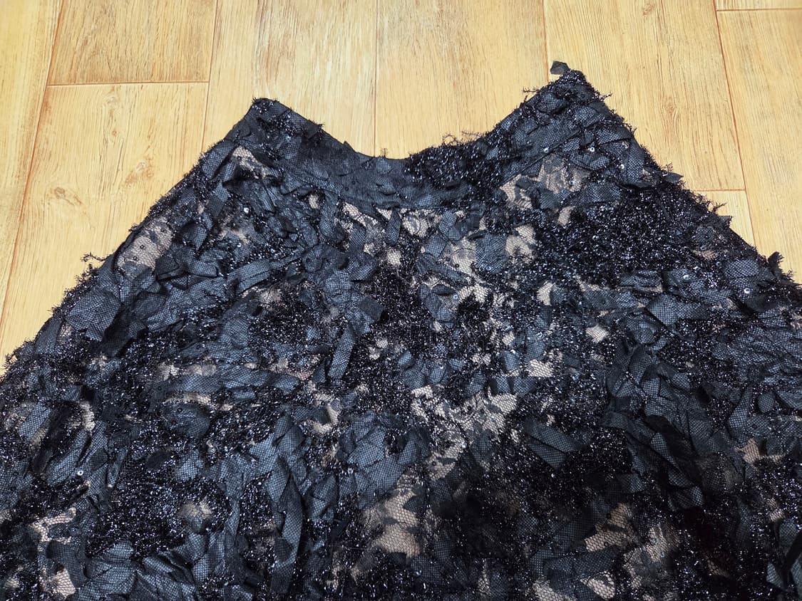 프롬엘로힘(FROM ELOHIM) 리본레이스 풀스커트 44 상품이미지6