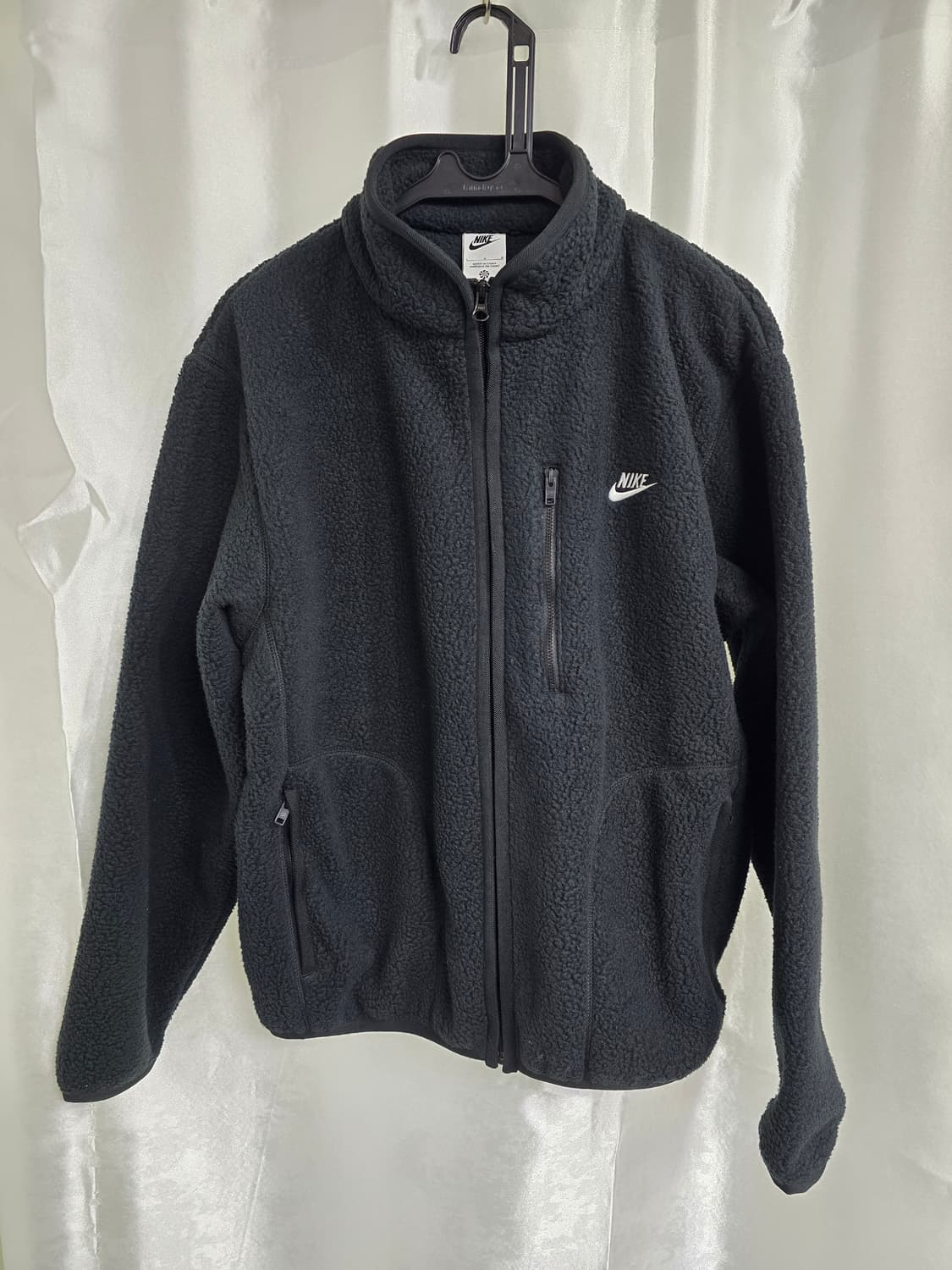 나이키 블랙 뽀글이 플리스 집업 (1594) 상품이미지1