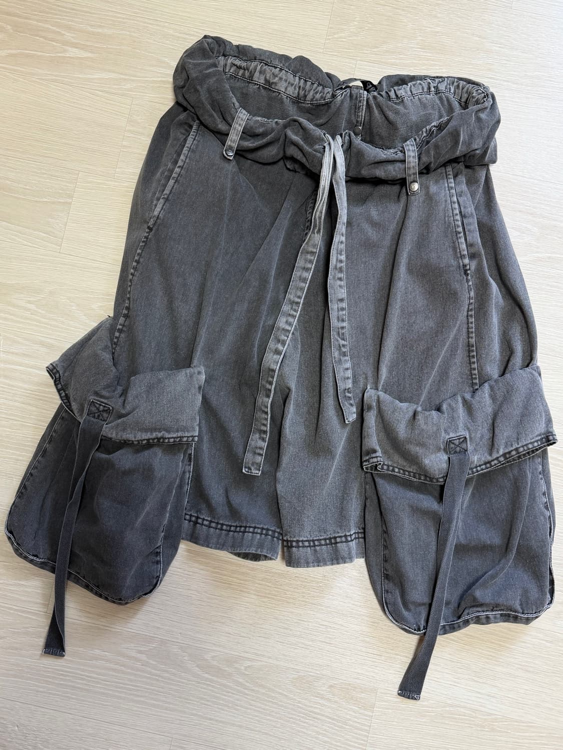 오픈와이와이 ROLLED WAIST CARGO SHORTS, CHARCO 상품이미지5