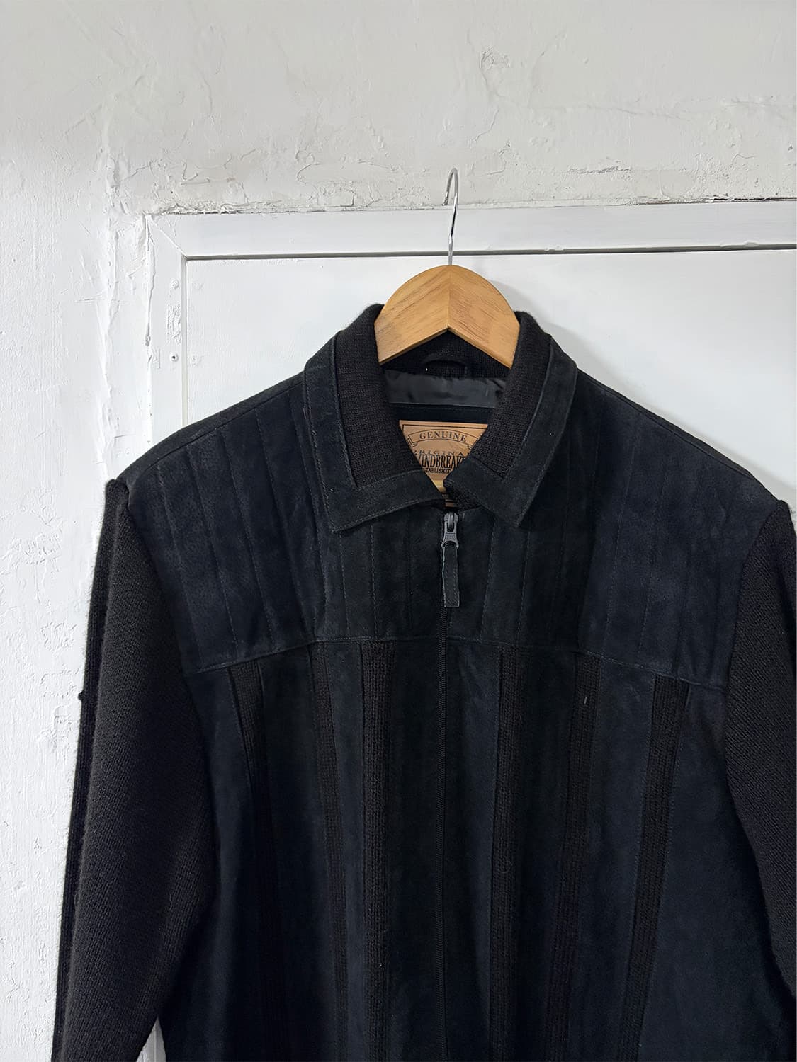 90s 빈티지 레더 스웨이드 집업 자켓 상품이미지5