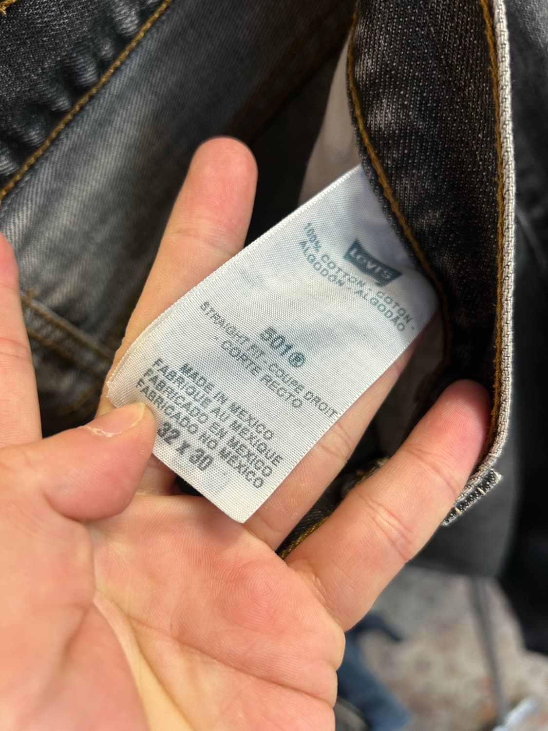 00‘s 리바이스 501 블랙진 32in 상품이미지6