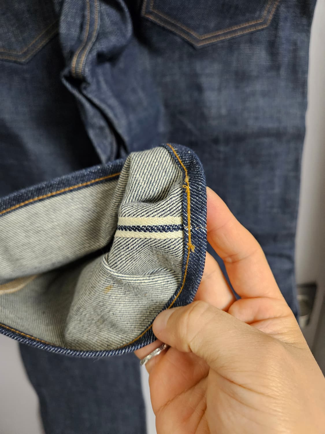 웰코 Well-co 데님 셀비지 청바지 30사이즈 상품이미지4