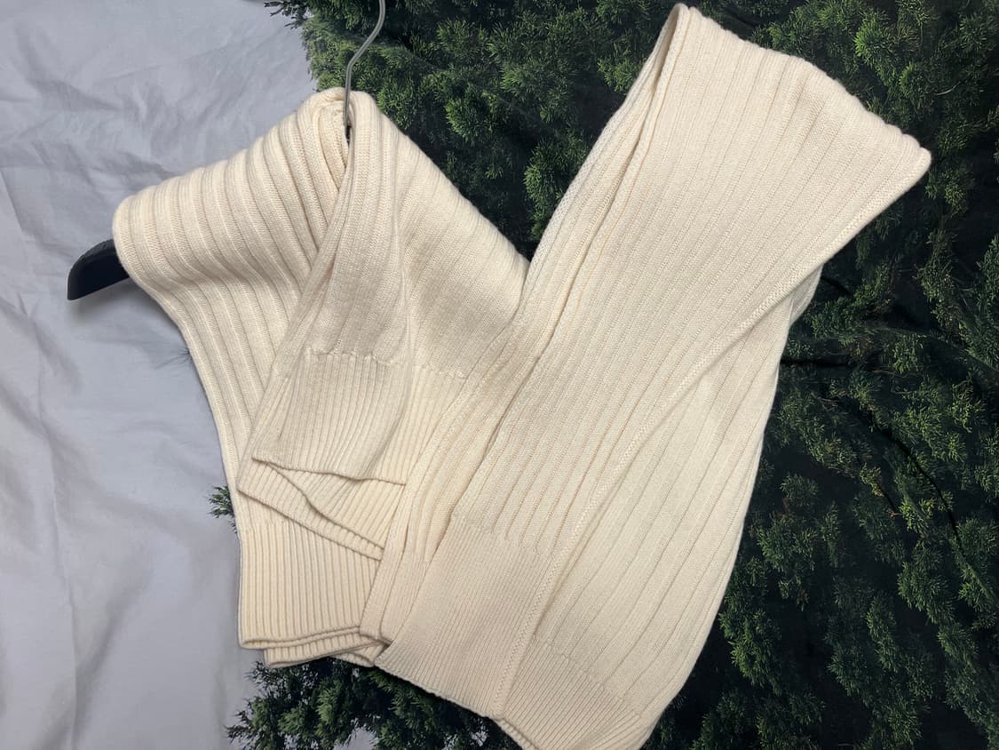 le17septembre 리브드 니트 머플러 세트 상품이미지4