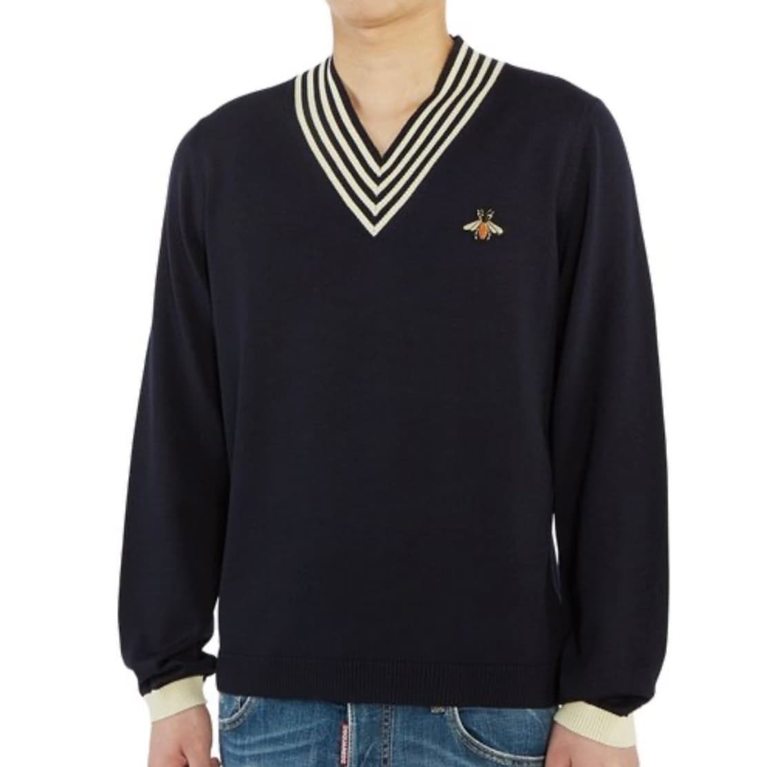 [95] 구찌 꿀벌 브이넥 니트 상품이미지1