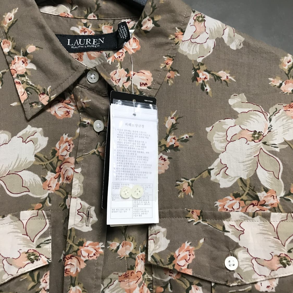 랄프로렌 블랙라벨 패턴 셔츠 새상품 M(W) 상품이미지4