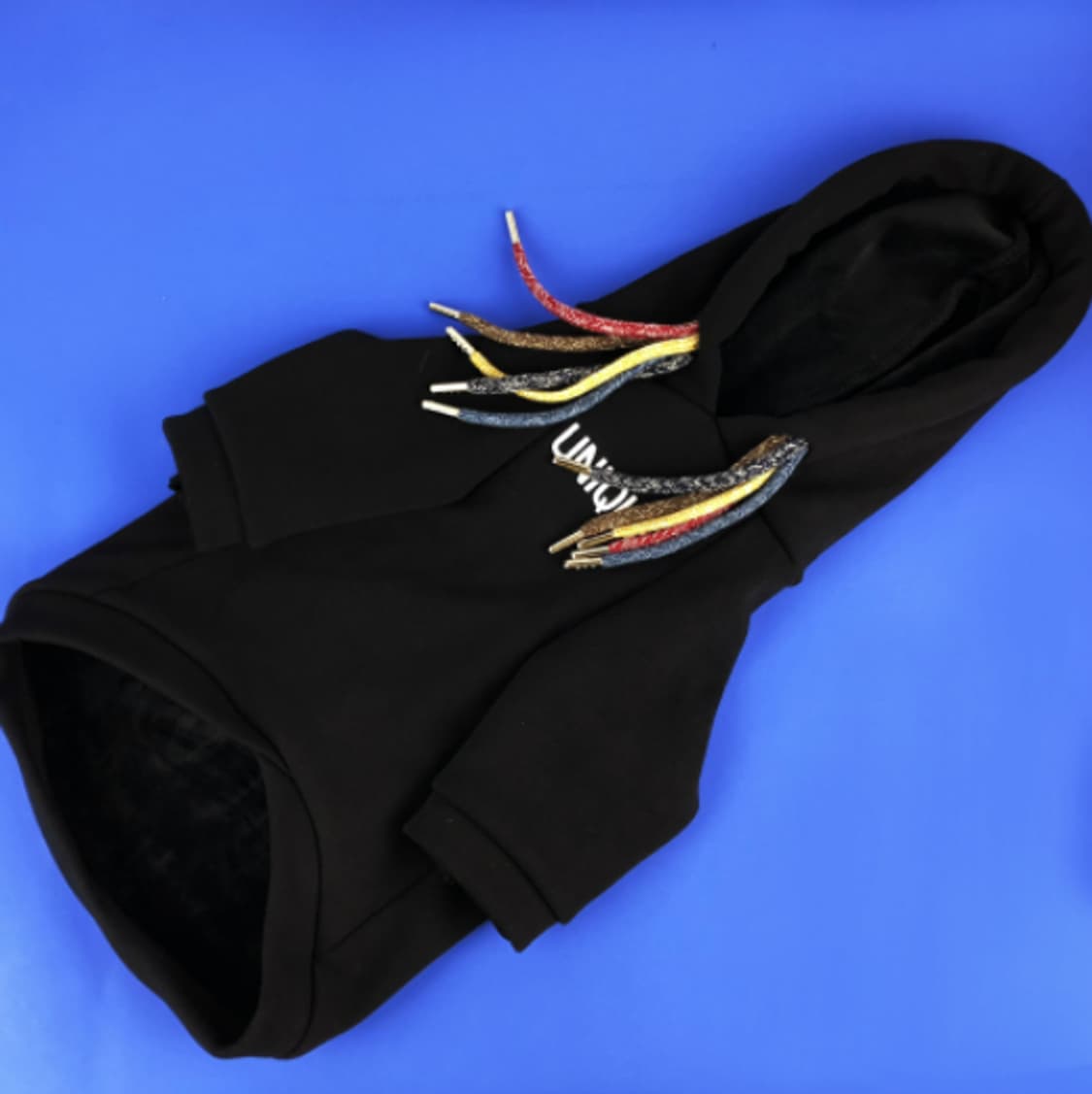 유니크 블랙 강아지 후드티셔츠 상품이미지4