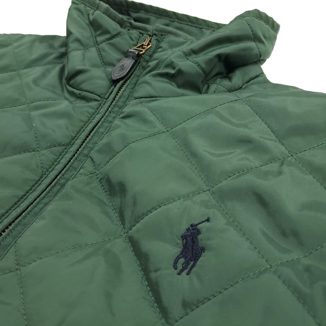 CN656W L 폴로 랄프로렌 포레스트그린 퀄팅 자켓 상품이미지5