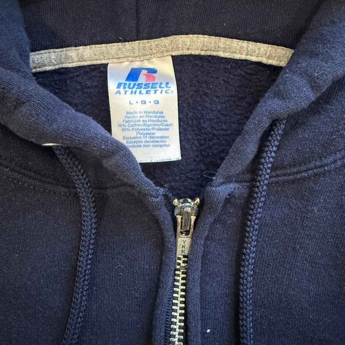 00s 러셀 애슬레틱 후드집업 네이비 상품이미지3