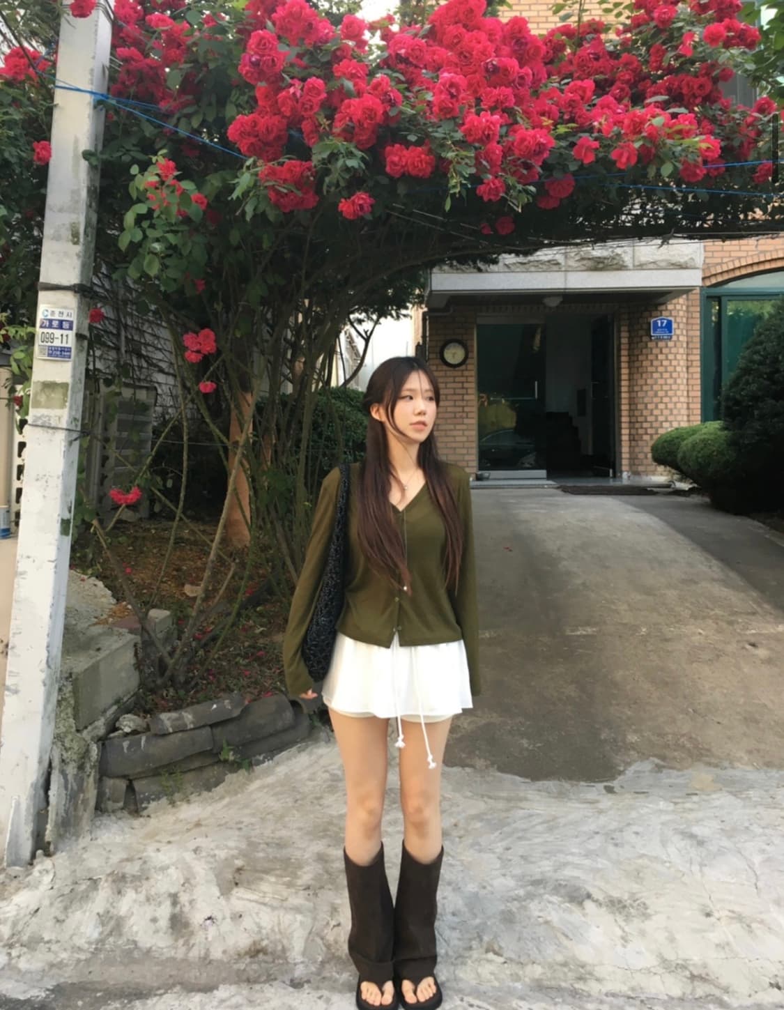 [새상품] 아워캐비넷 캄 슬림 가디건 (카키 그린) 상품이미지4