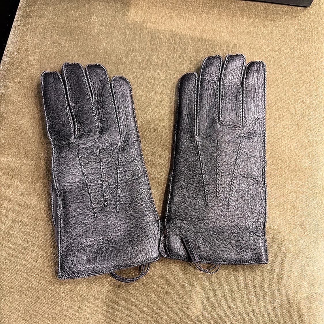 (정품/새상품) 마쫄레니 남성 블랙 사슴가죽 캐시미어 안감 장갑 상품이미지1