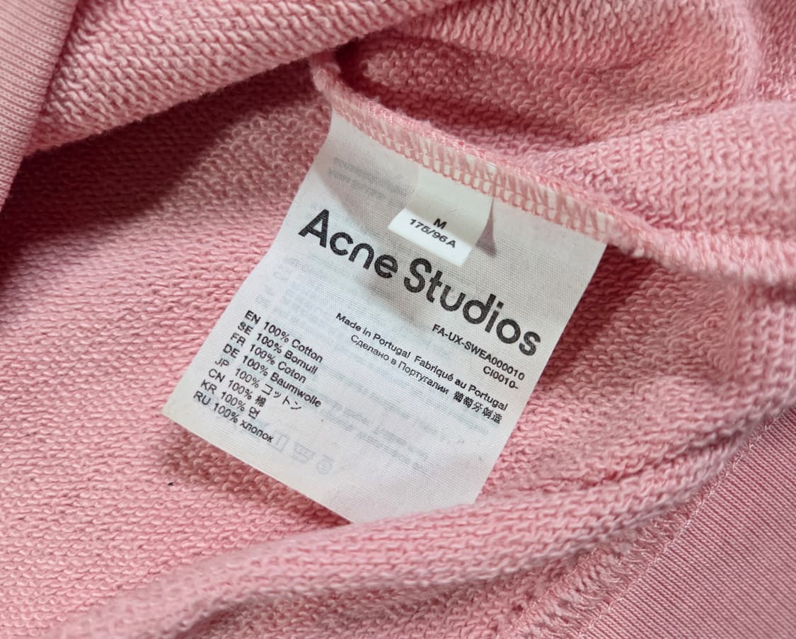 아크네 스튜디오 핑크 크루넥 맨투맨 상품이미지5