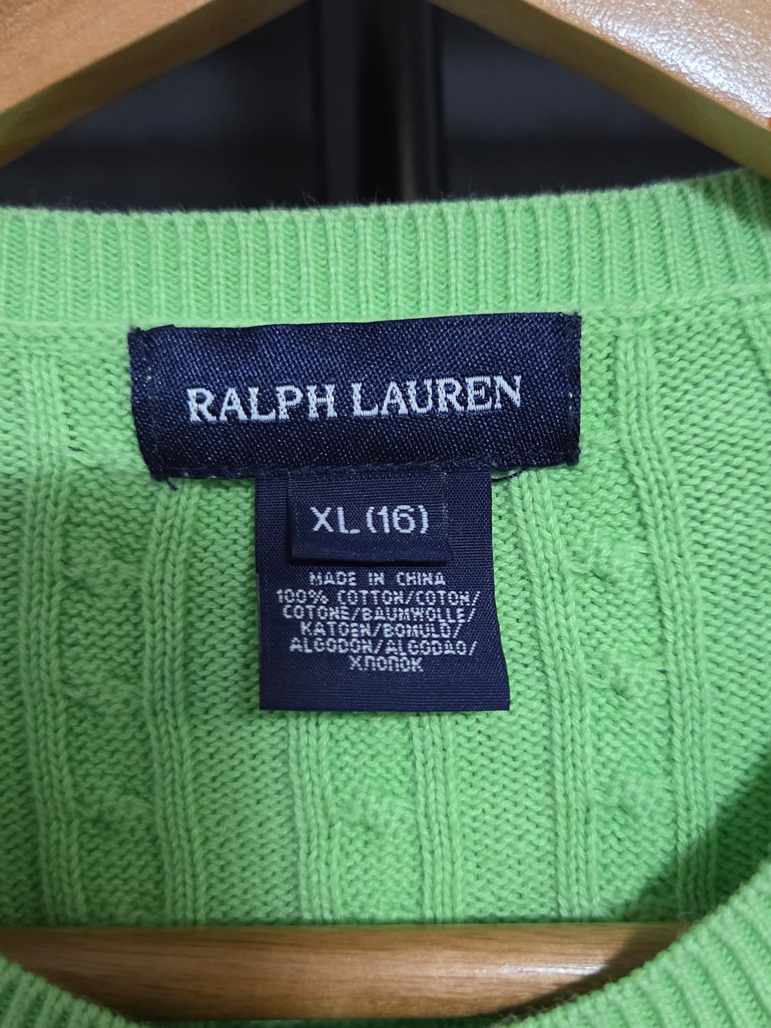 [폴로 랄프로렌] 코튼 케이블 니트 가디건 | 00198 상품이미지3