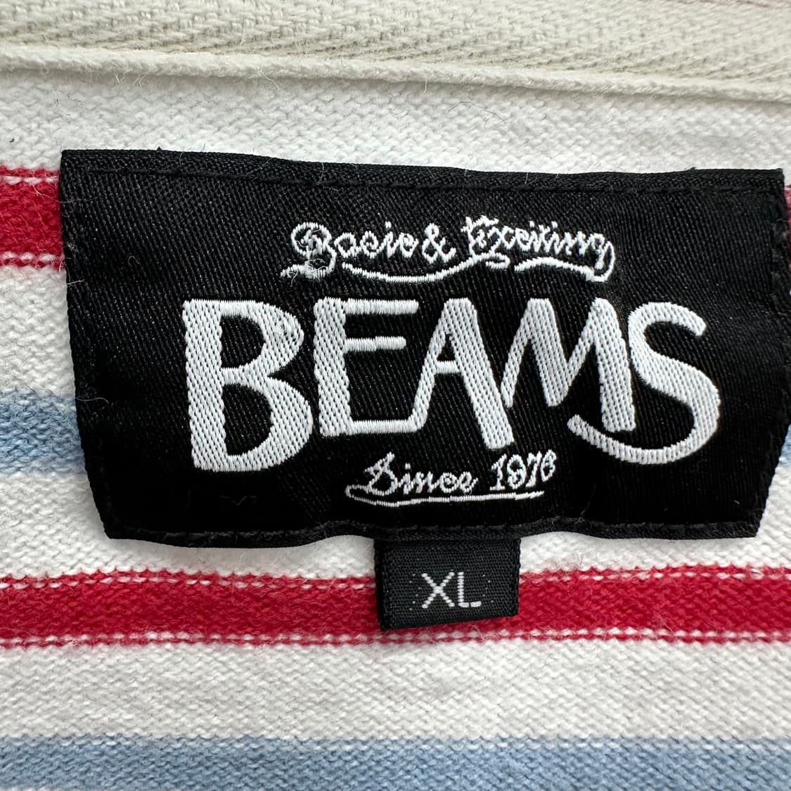 100 빔즈 남자 스트라이프 롱슬리브 긴팔 티셔츠 상품이미지3