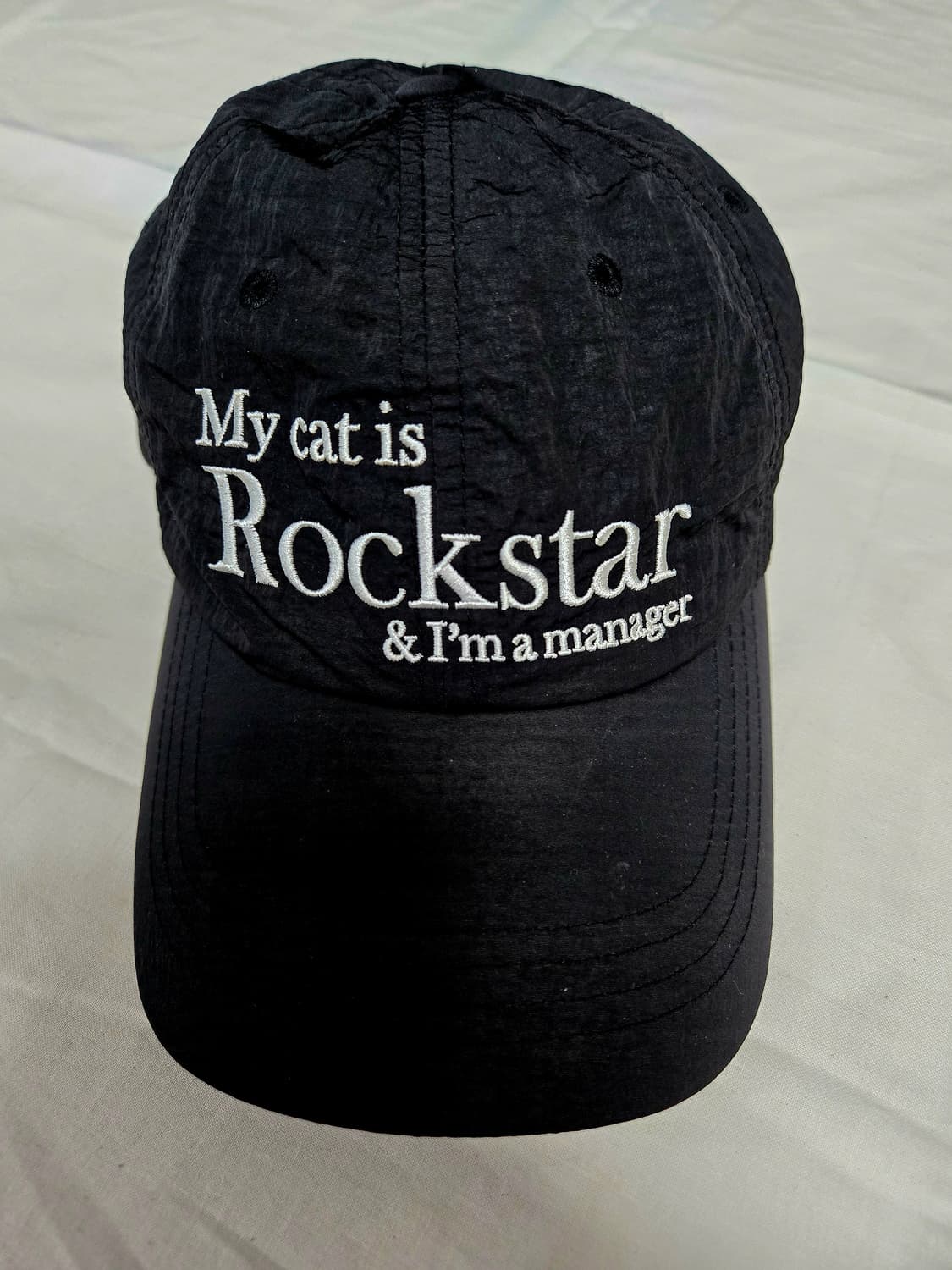 조거쉬 Rockstar cat 나일론 볼캡 (Black) 상품이미지1