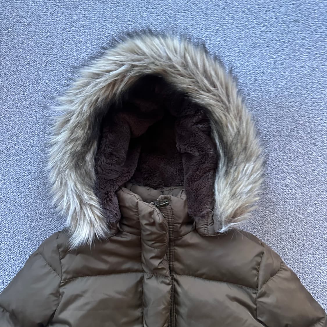 랄프로렌 브라운 퍼 후드 패딩 상품이미지2