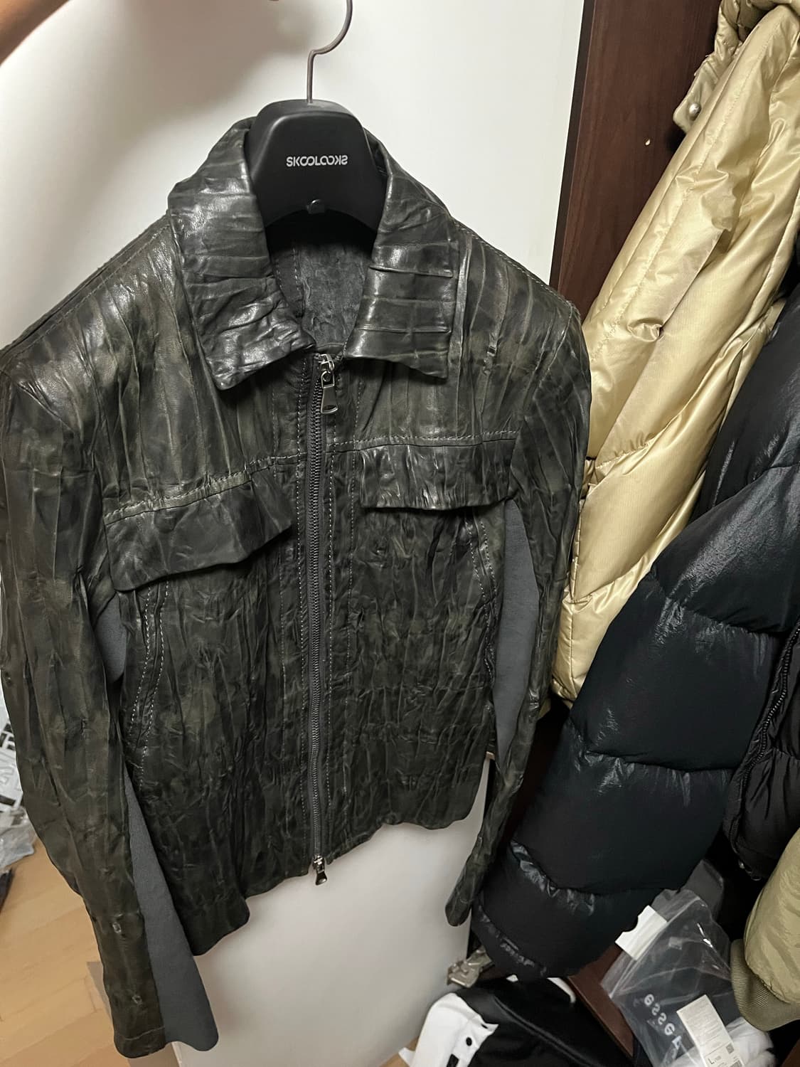 트랜짓 가죽자켓 95사이즈 상품이미지4