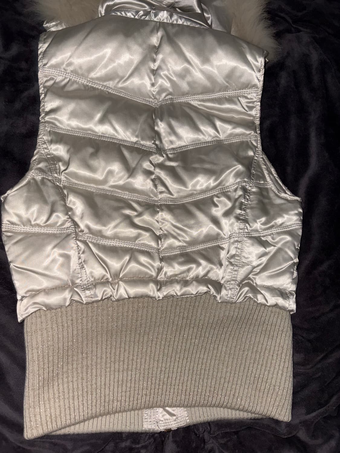 GGPX y2k깔 펑크 슬림핏 허리조절 스트링 유광 털숏 패쪼 상품이미지10