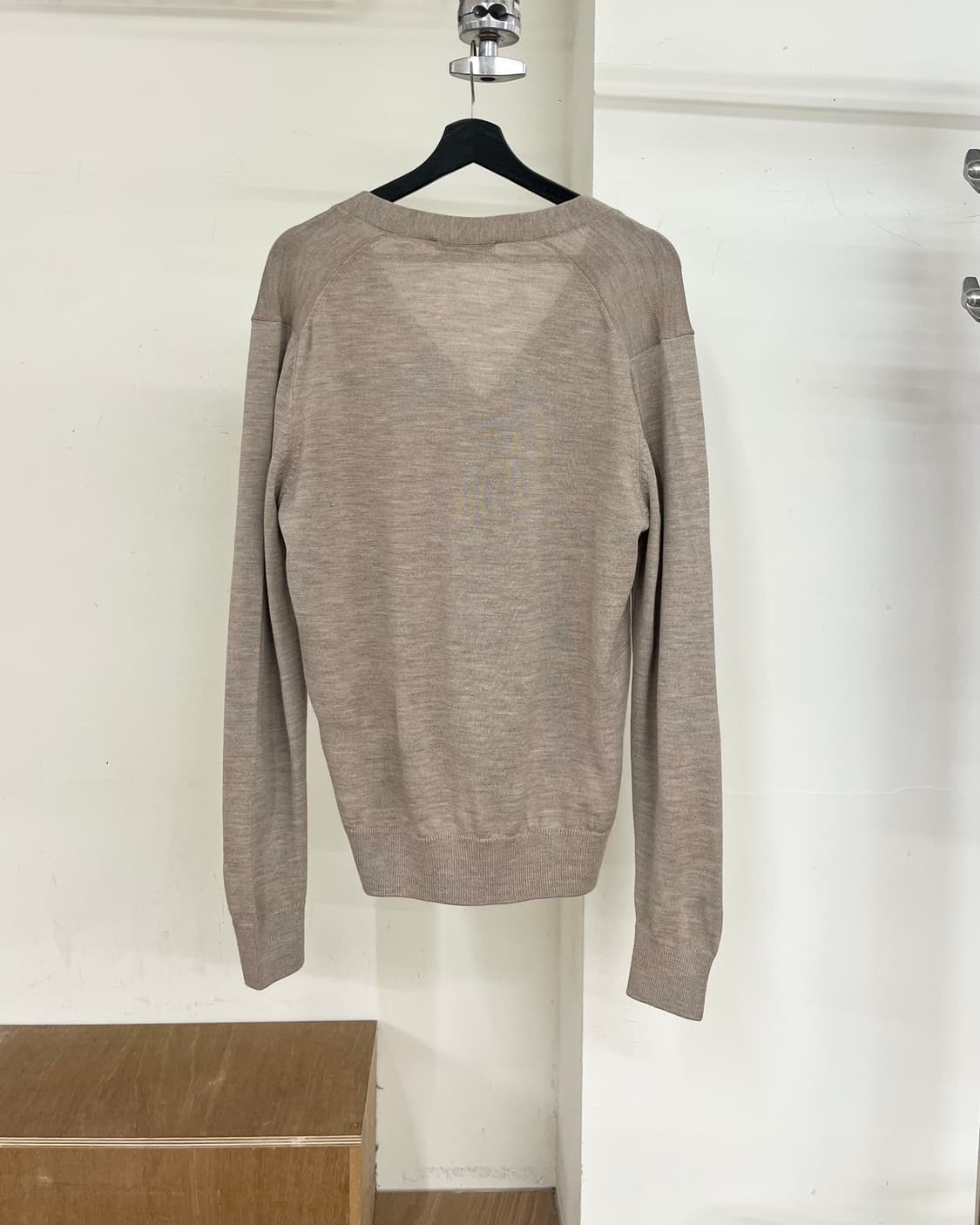 메종 키츠네 베이지 폭스 헤드 패치 클래식 가디건 상품이미지6