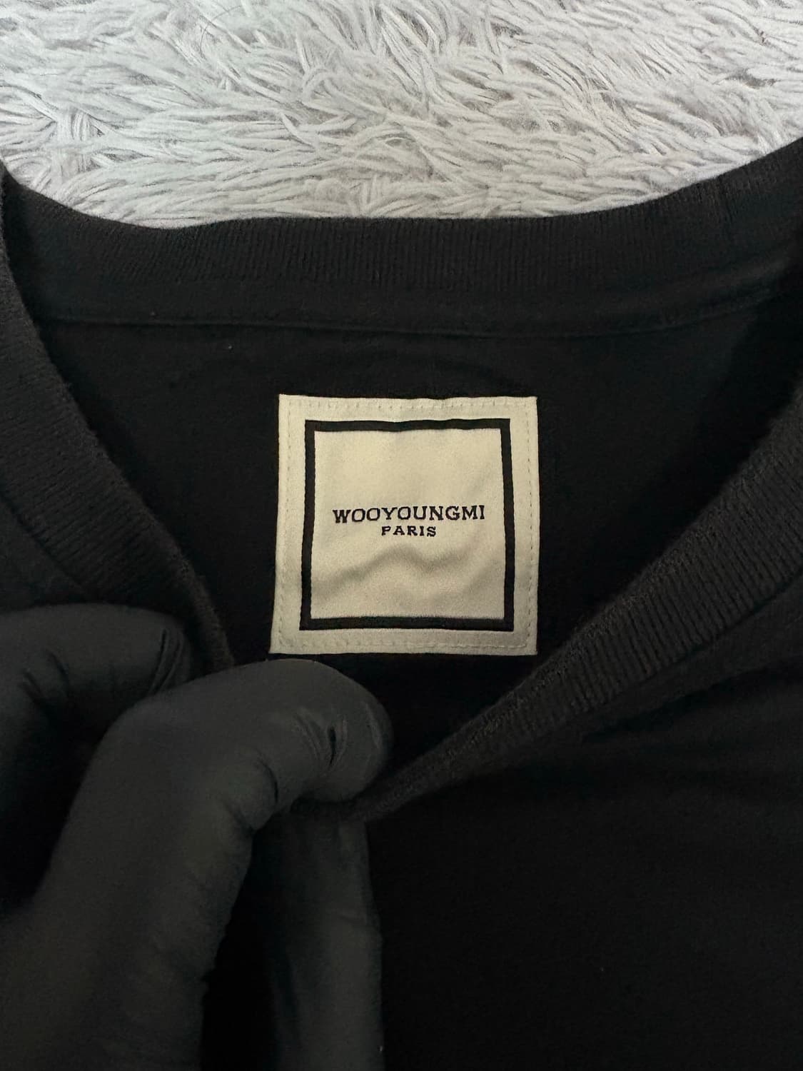 우영미 자수 백로고 반팔티 상품이미지4