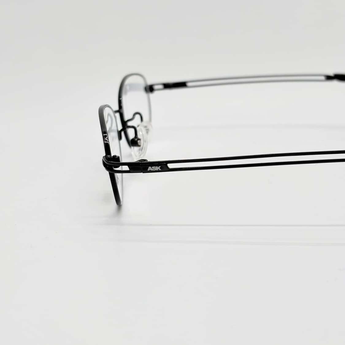 ASK 블랙 오벌 메탈테 빈티지안경 상품이미지5