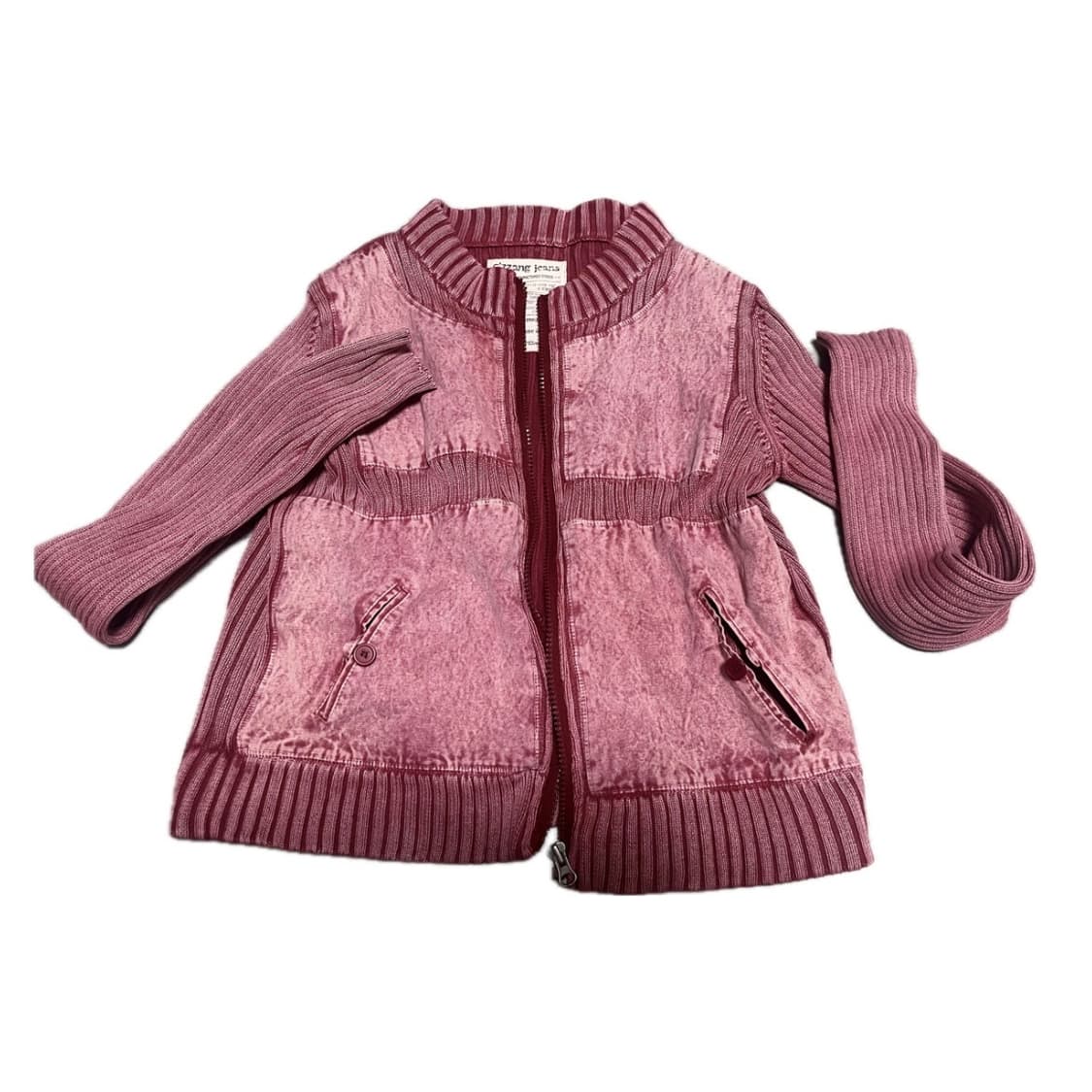 빈티지 핑크 집업 상품이미지1