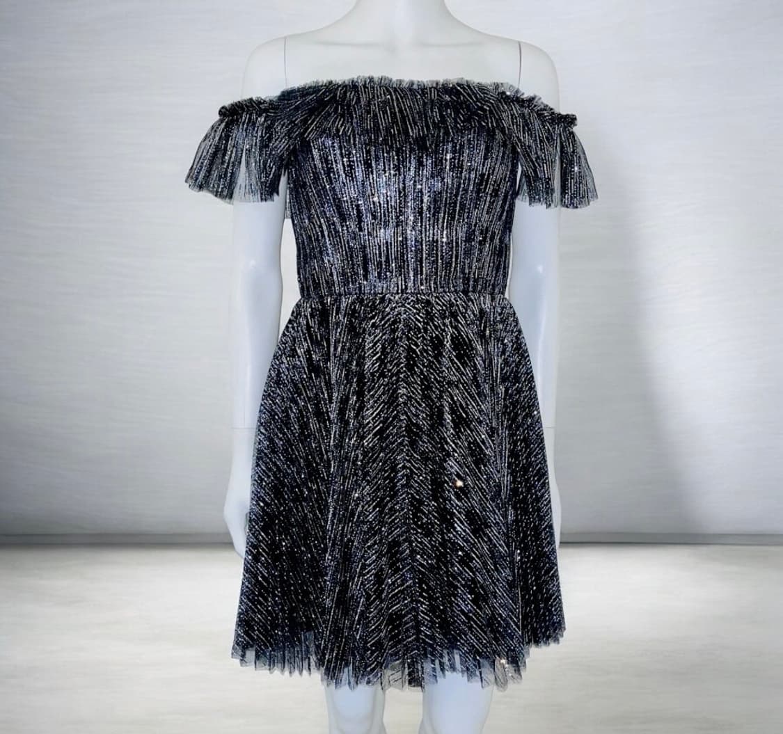 모니카 륄리에 오프숄더 튤 미니원피스 드레스 (파티/웨딩 하객) 상품이미지1