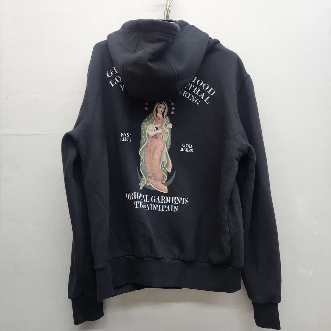 세인트페인 성모마리아 프린팅 후드집업 S(L) 상품이미지4