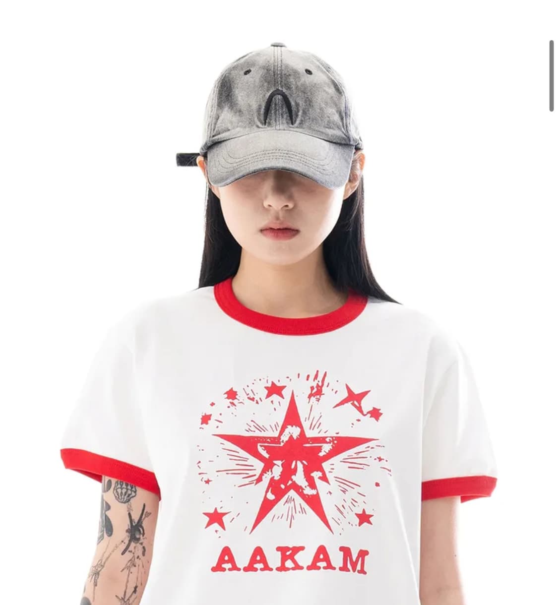 AAKAM/ 아캄 / 데님 볼캡 블랙 상품이미지2